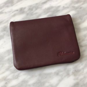 Blumarine burgundy leather wallet